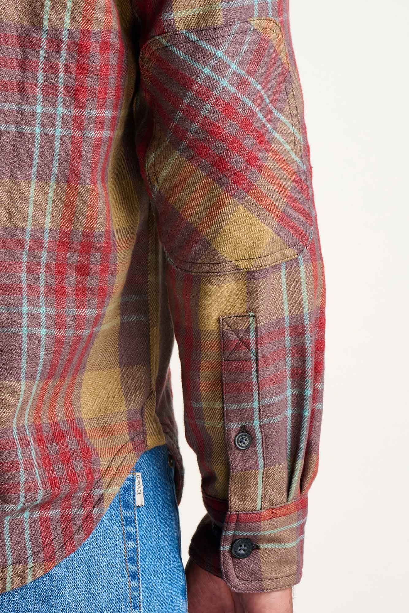 Ranchero Men's HW Flannel Shirt: Carob Pattern