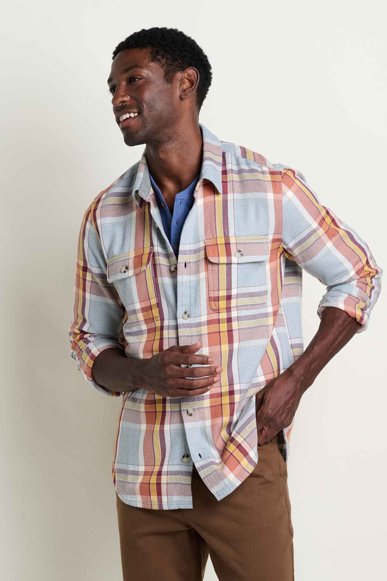Ranchero Men's HW Flannel Shirt: Light Ash
