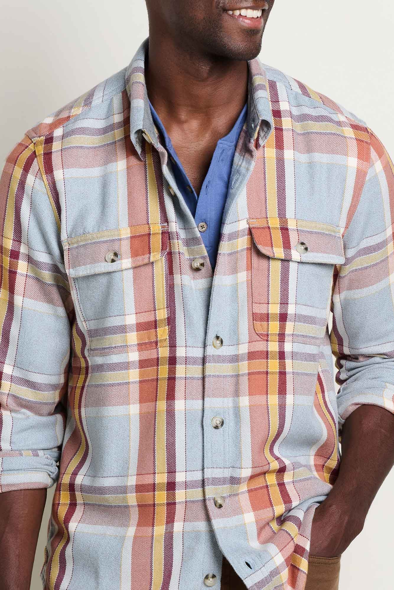 Ranchero Men's HW Flannel Shirt: Light Ash