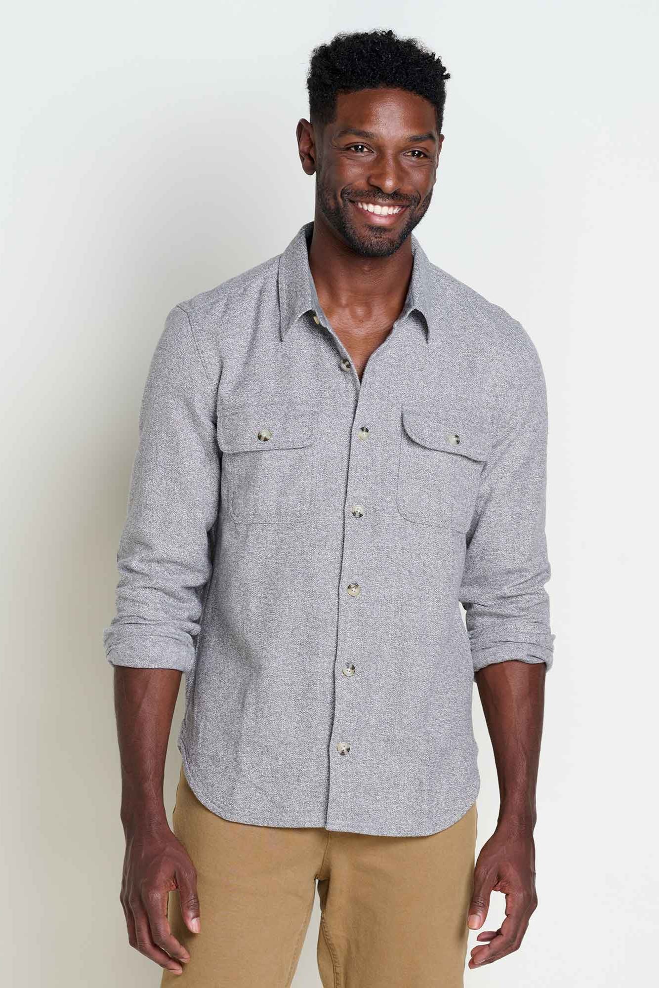 Ranchero Men's HW Flannel Shirt: Smoke