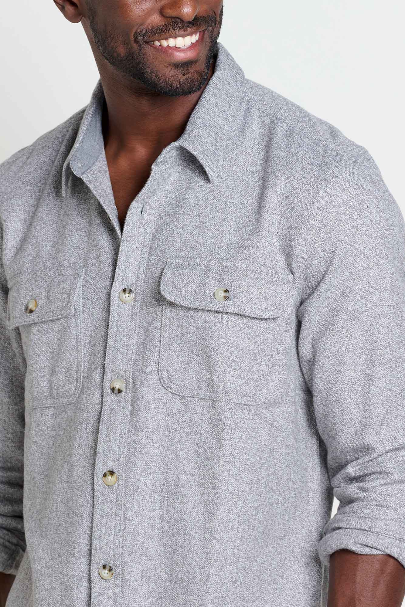 Ranchero Men's HW Flannel Shirt: Smoke