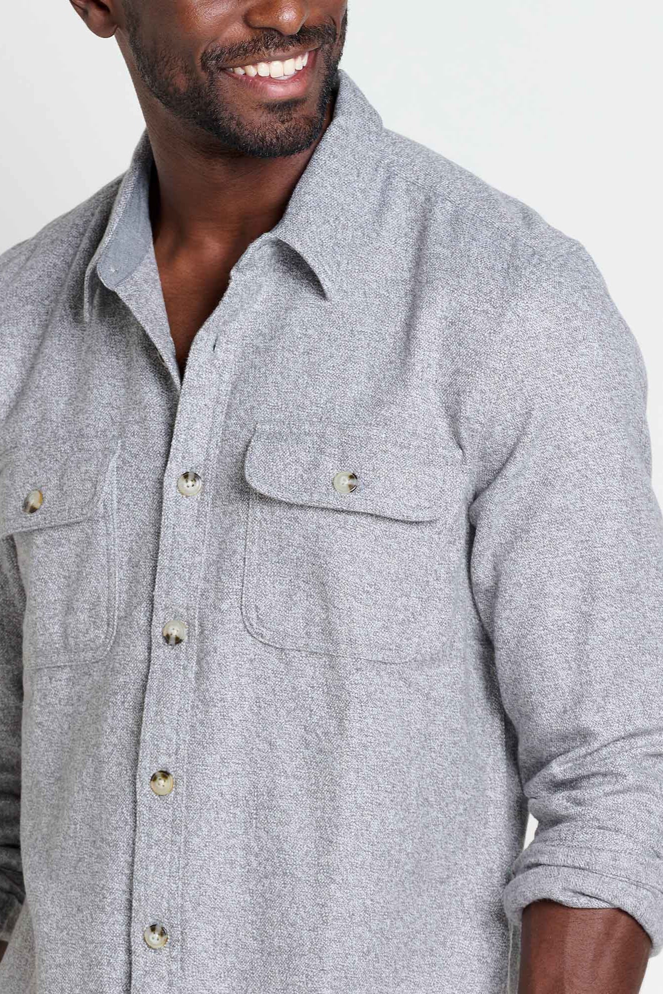 Ranchero Men's HW Flannel Shirt: Smoke