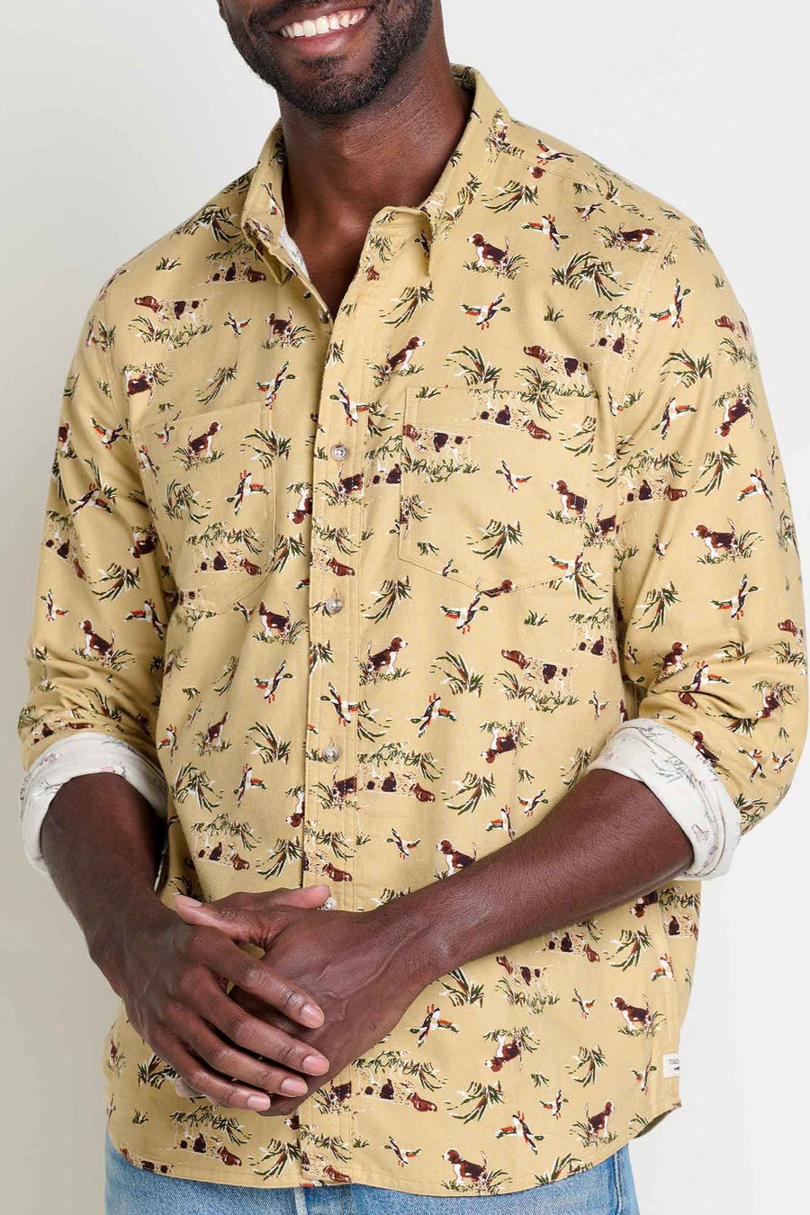 Flannagan Men's Long Sleeve Flannel Shirt-Print