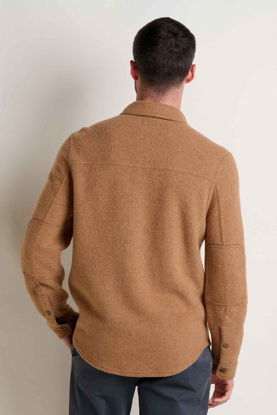 Kennicott M's Recycled Wool Shirt Jacket: Honey Brown
