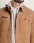 Kennicott M's Recycled Wool Shirt Jacket: Honey Brown