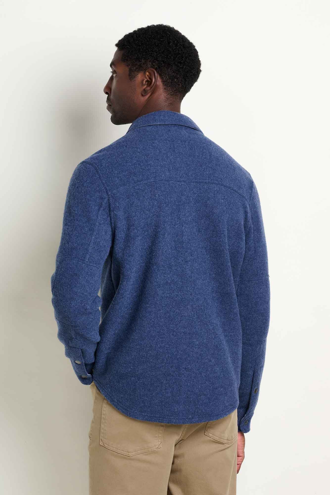 Kennicott M's Recycled Wool Shirt Jacket: Pacific Blue