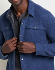 Kennicott M's Recycled Wool Shirt Jacket: Pacific Blue