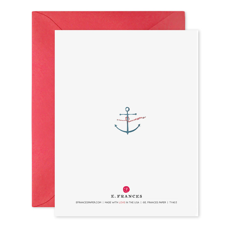 E. Frances Whale Thanks Greeting Card