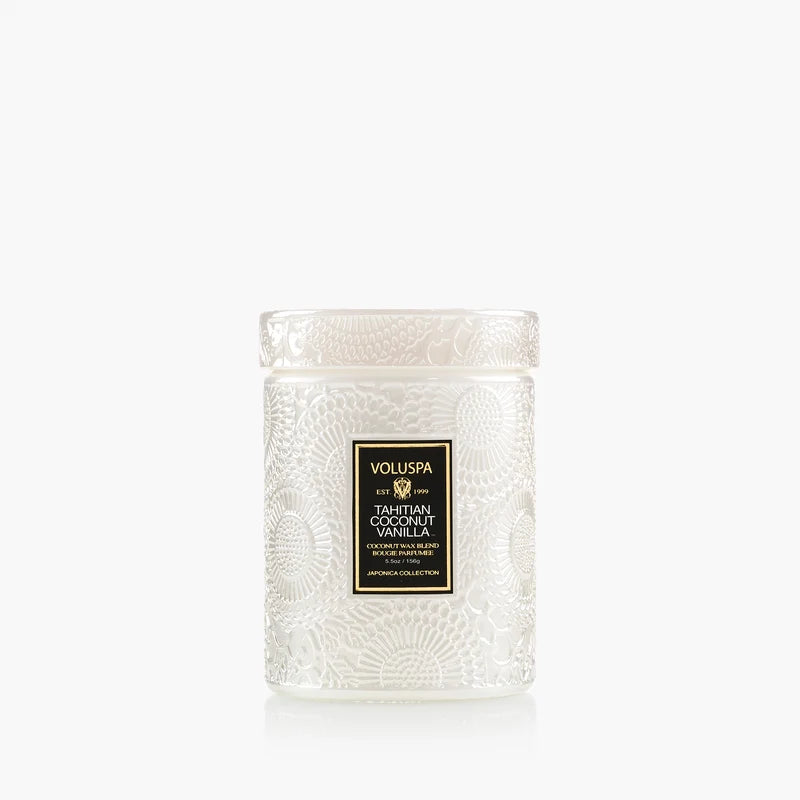 Voluspa Tahitian Coconut Vanilla 5.5 oz Small Jar Candle