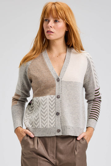 Z&P Textured Cardigan Sweater: Marl