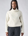 Relevo Cowl Neck Quilted Sweater