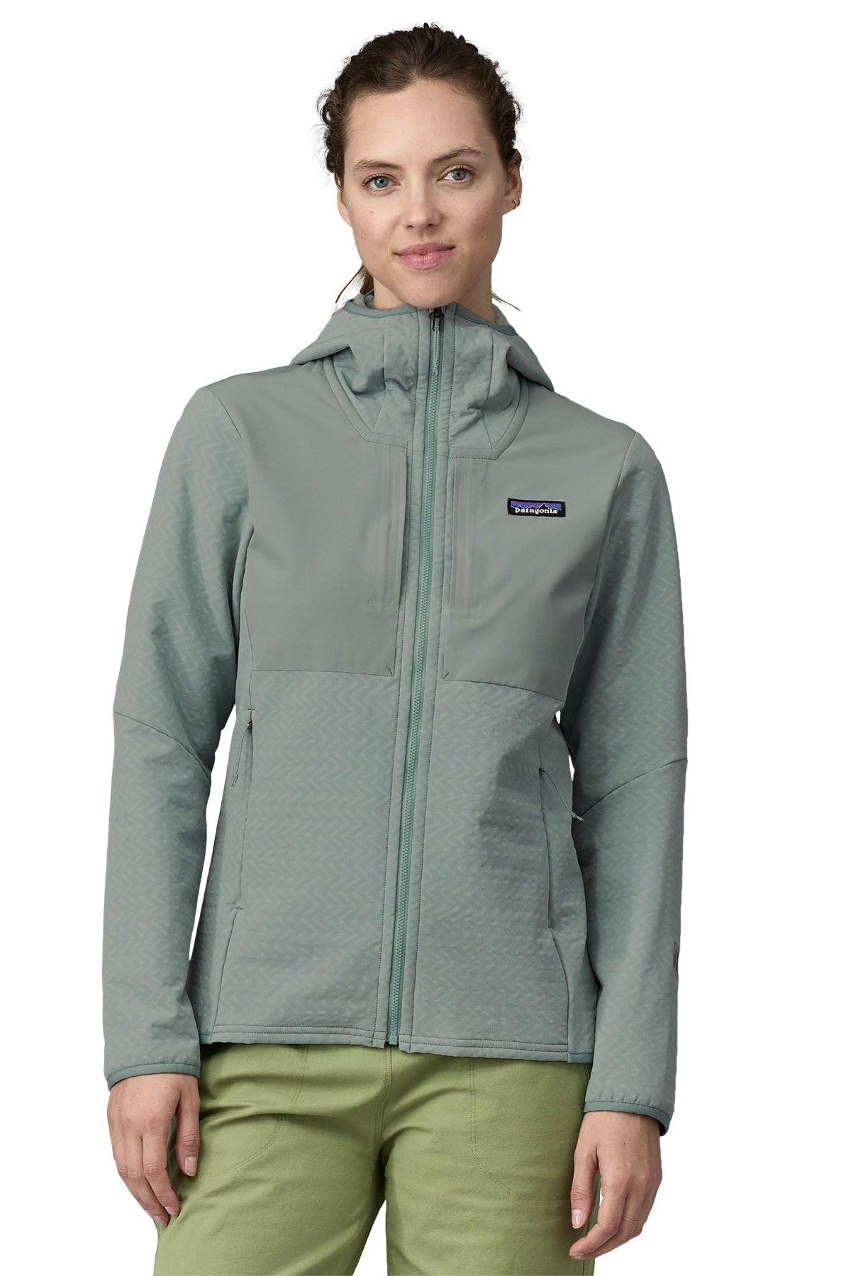 Patagonia W's R2 CrossStrata Hoody: Thermal Blue