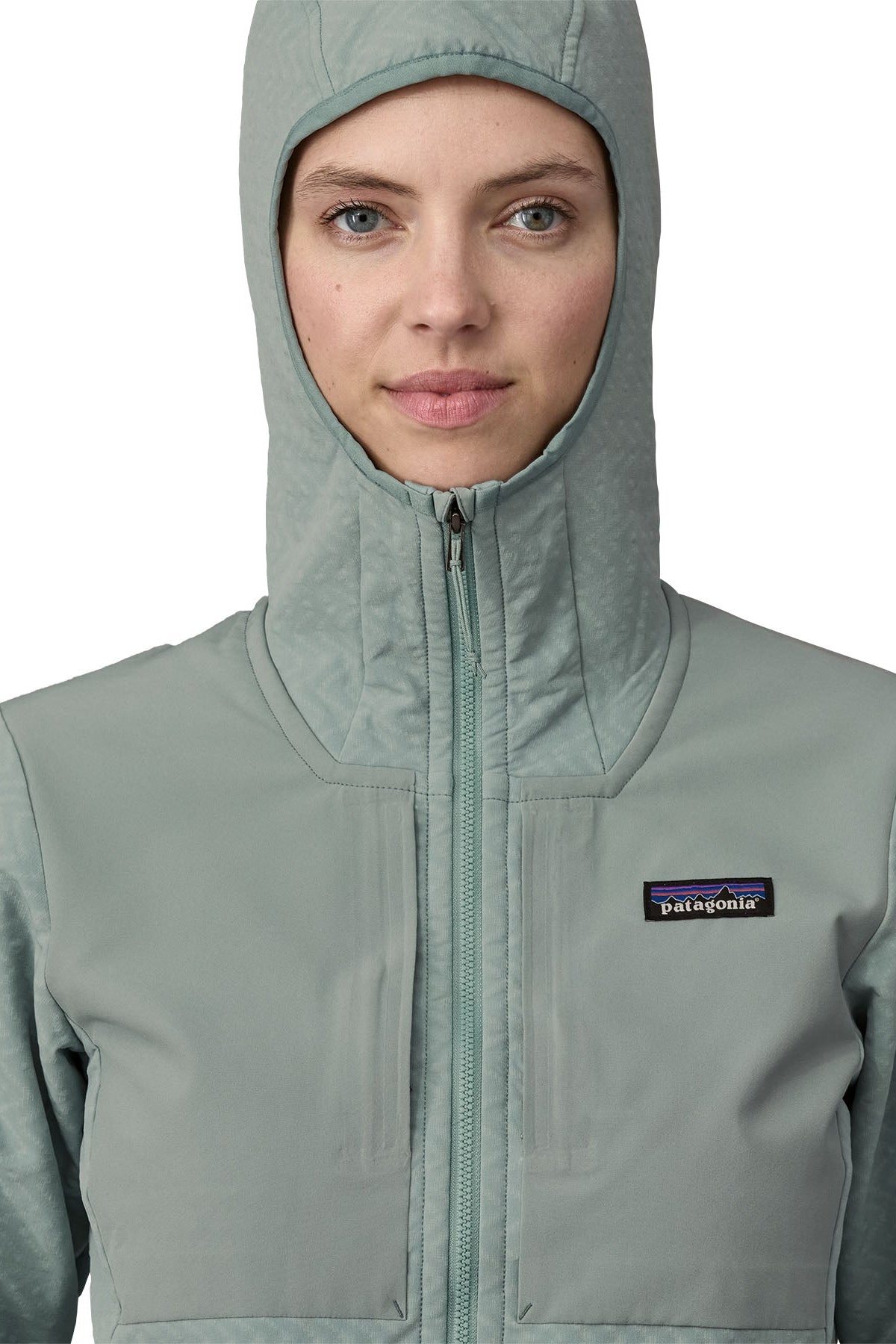 Patagonia W's R2 CrossStrata Hoody: Thermal Blue
