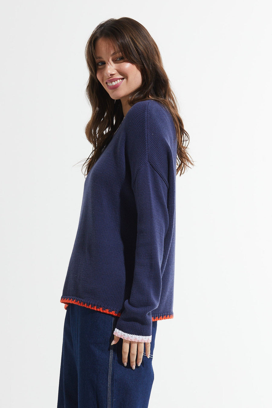 Z&P Essential Cotton Crew in Ink