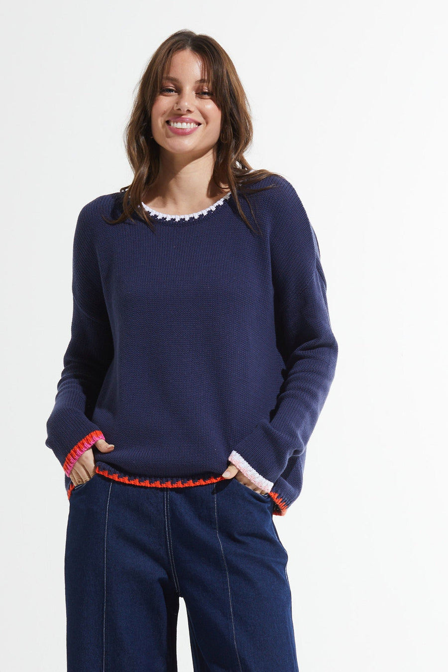Z&P Essential Cotton Crew in Ink