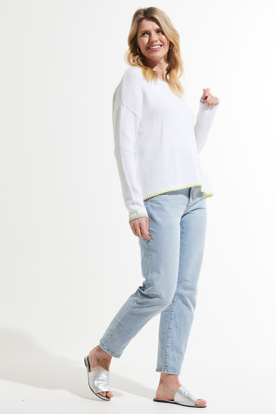 Z&P Essential Cotton Crew in White