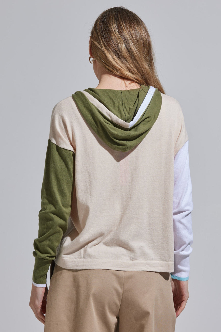 Z&P Cotton and Cashmere B Cardi Zippered Cardigan Sweater