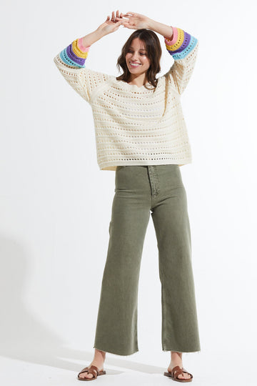 Z&P Cotton Holey Sweater Top