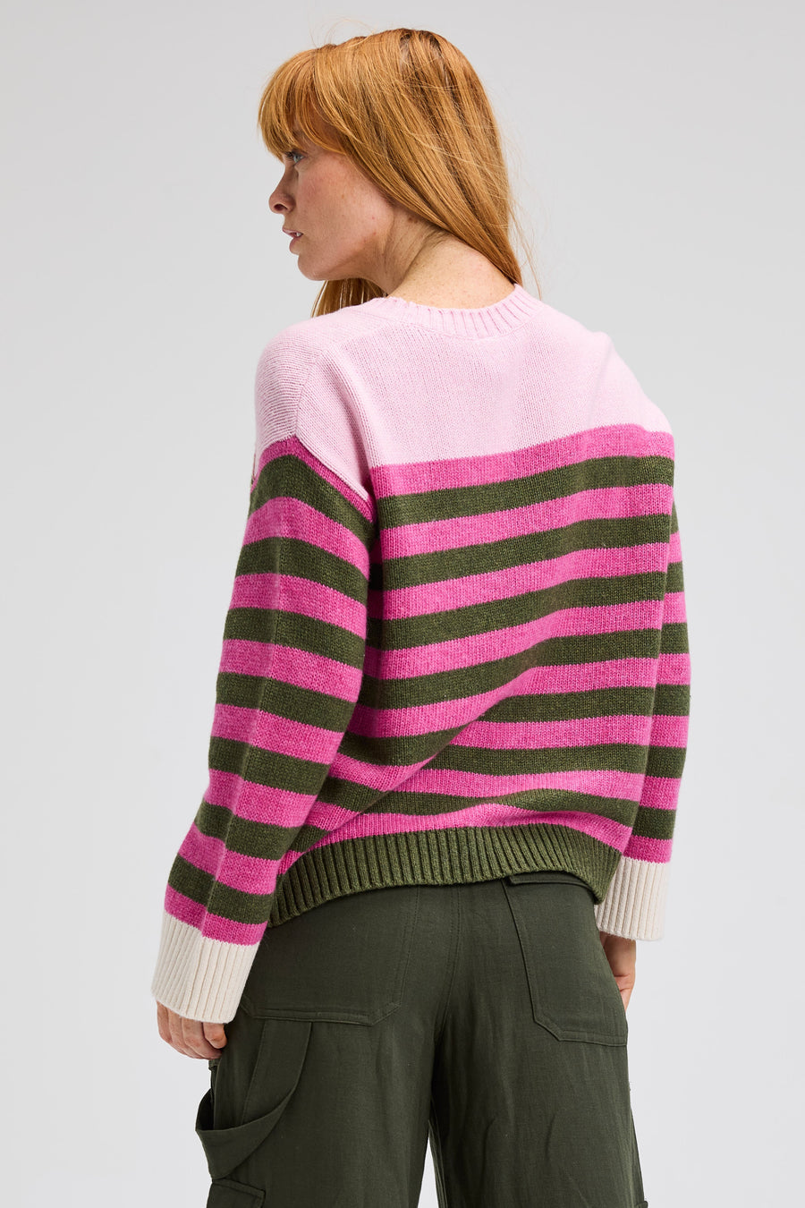 Z&P Fairisle Sweater: Olive Mix