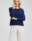 Z&P Cotton Bottom Detail Sweater