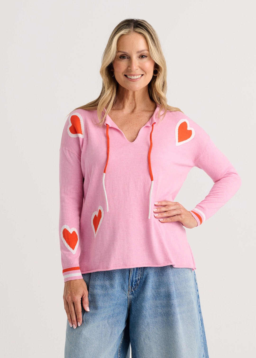 Z&P Love You More Hooded Cotton Cashmere Sweater