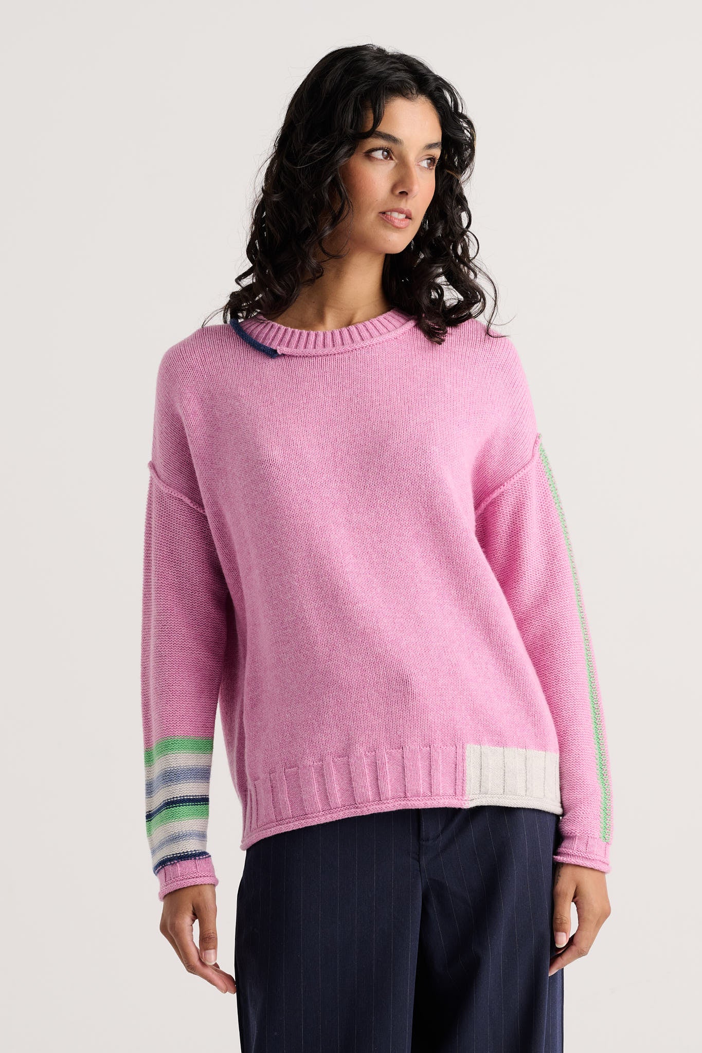 Z&P Styled Edges Crew Neck Sweater