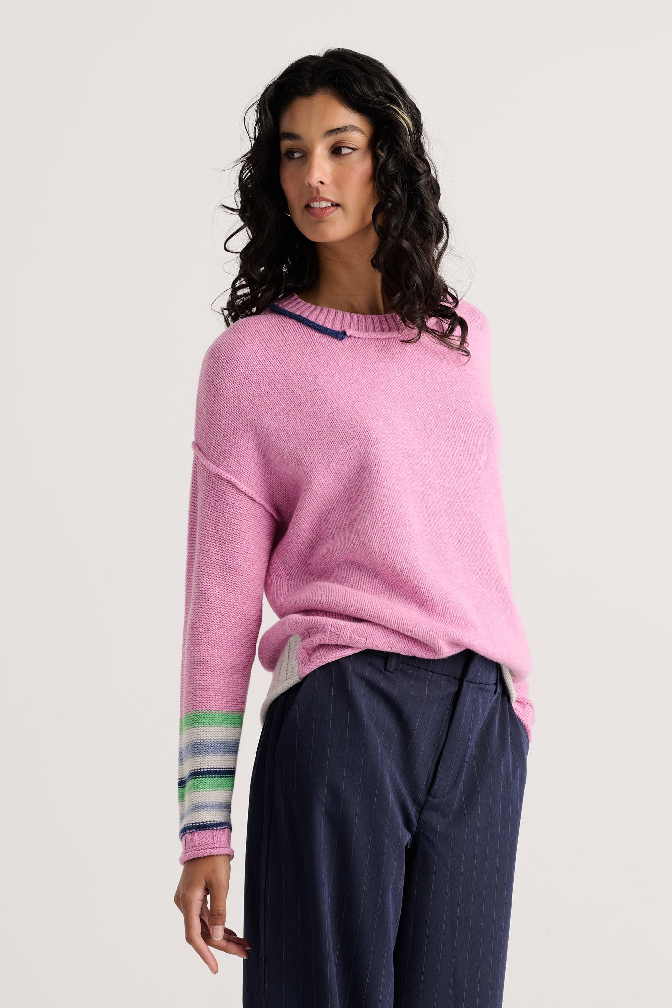 Z&P Styled Edges Crew Neck Sweater
