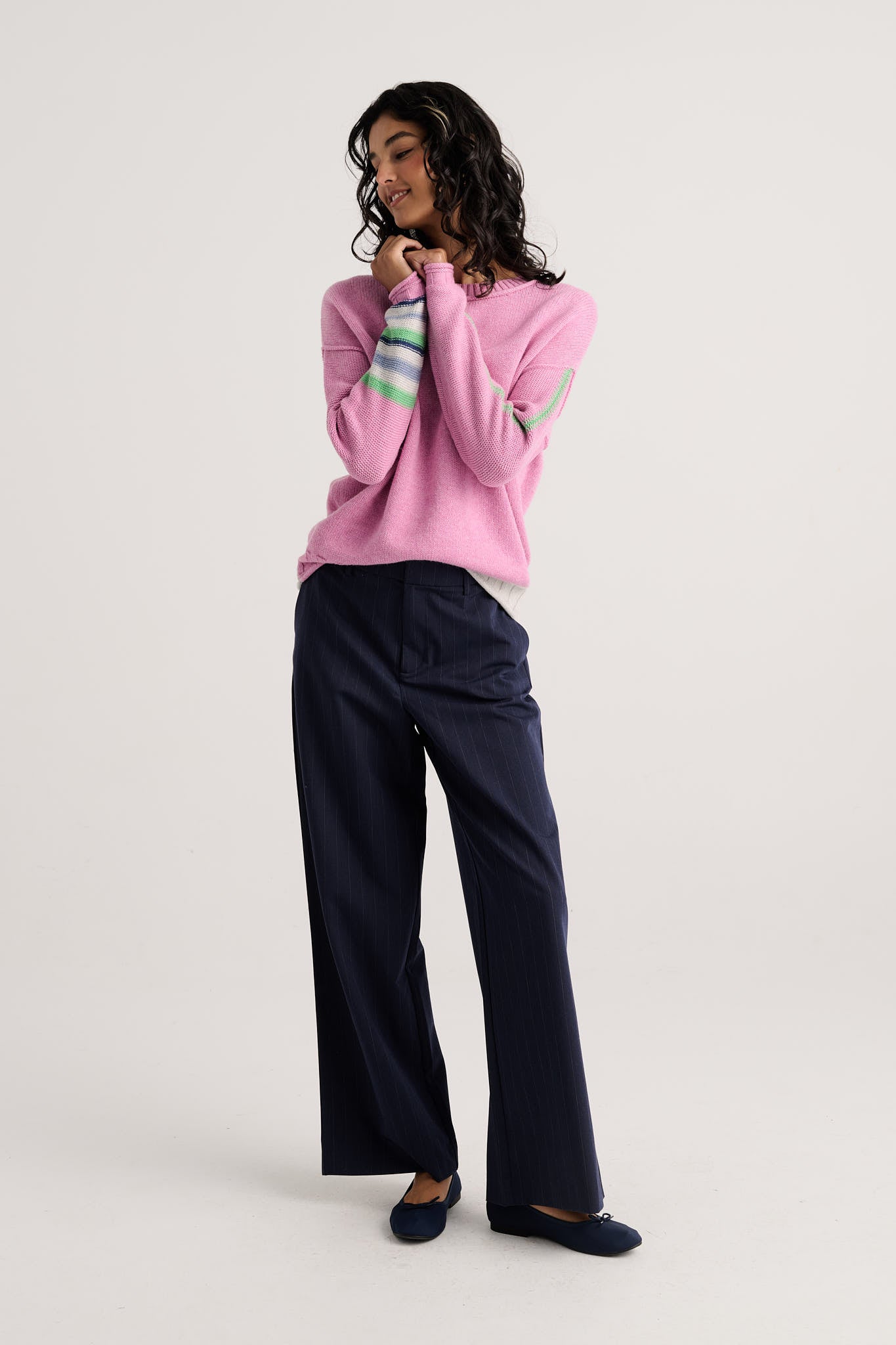 Z&P Styled Edges Crew Neck Sweater