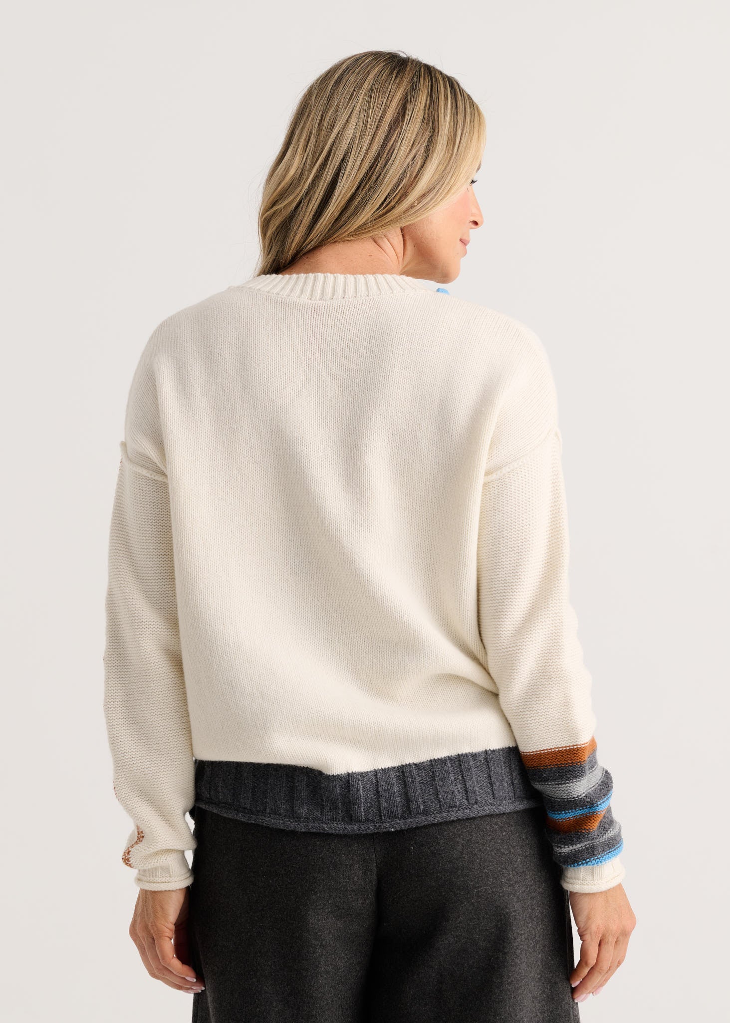 Z&P Styled Edges Crew Neck Sweater