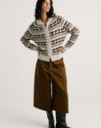 Z&P Fairisle Collared Sweater Jacket