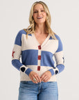 Z&P Stars & Spots Cotton Cashmere Cardigan Sweater