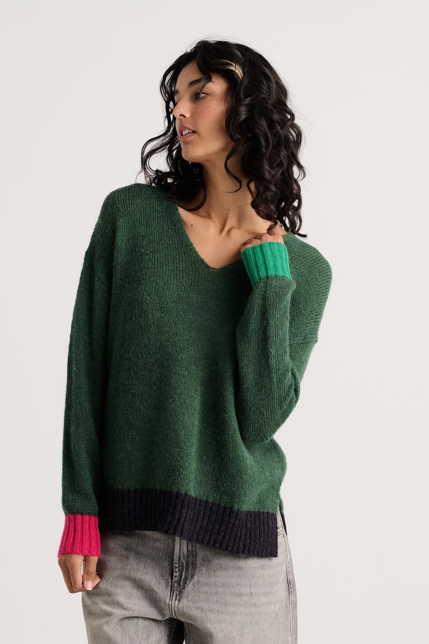 Z&P Casual Luxe V-Neck Sweater