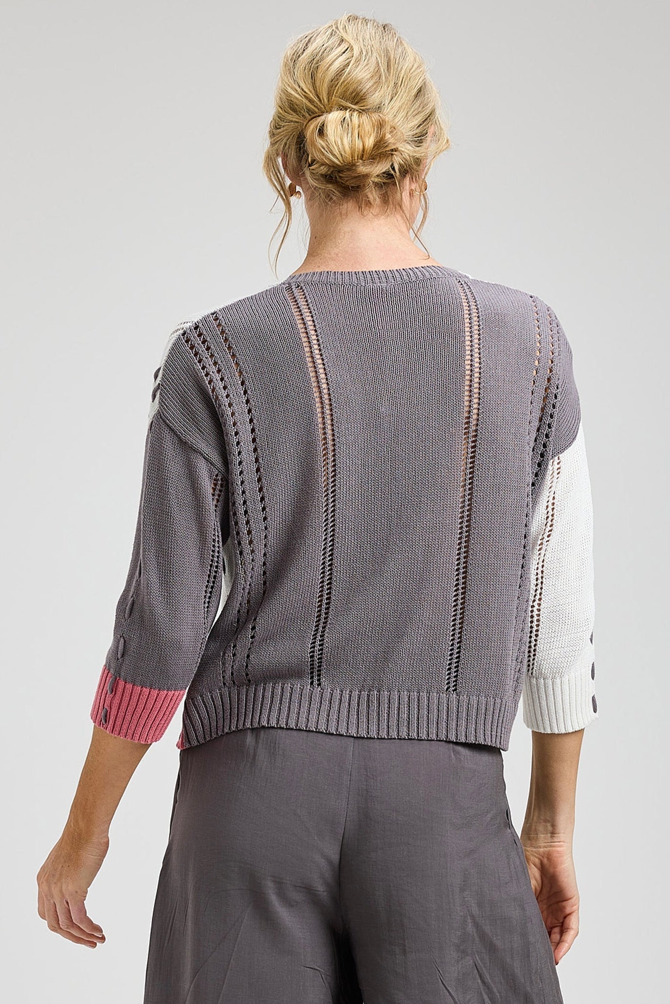 Z&P Threaded Detail Cardigan Sweater