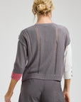 Z&P Threaded Detail Cardigan Sweater