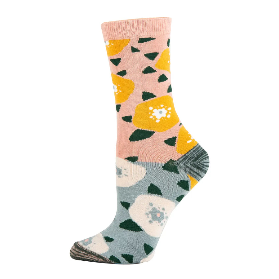 LA Flor Women's Premium Bomboo Crew Dress Socks