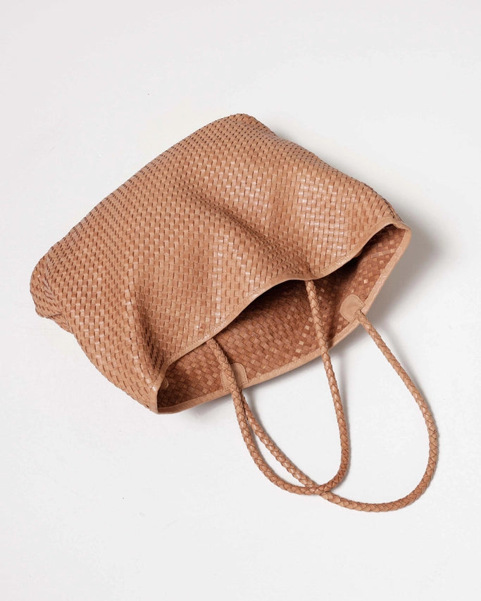 Taylor Woven Leather Tote Bag