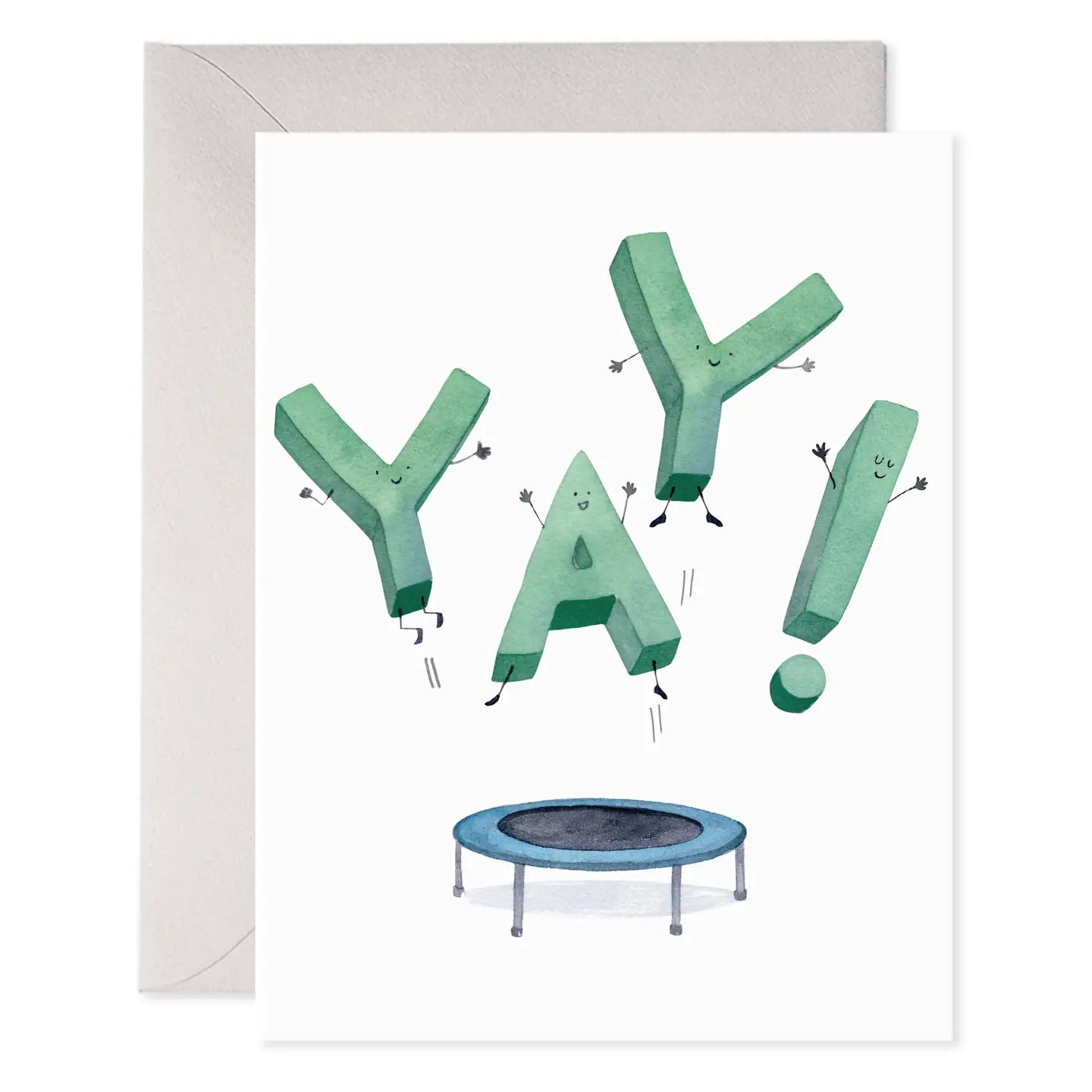 E.Frances Jumping Yay Trampoline Birthday Greeting Card
