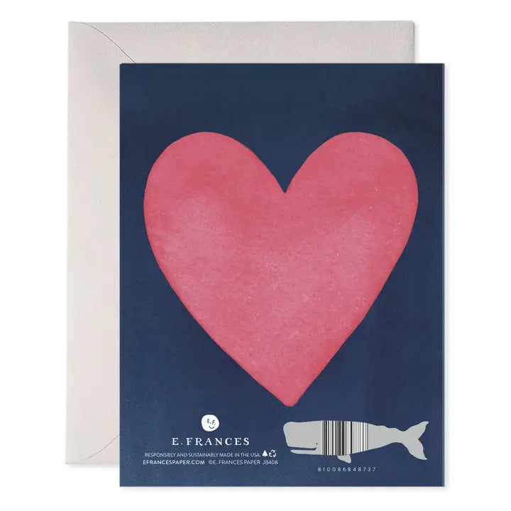 E.Frances From Me to You Heart Greeting Card