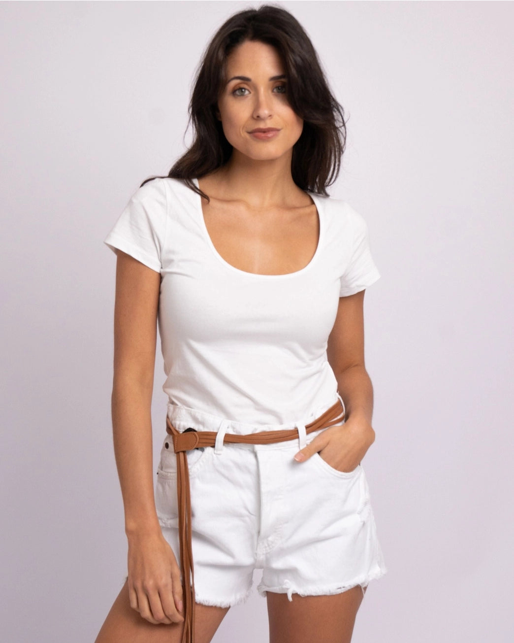 Evin Leather Wrap Belt