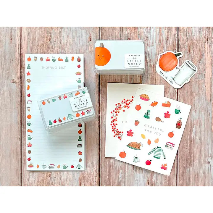 E.Frances Crisp & Cozy Thanksgiving Greeting Card