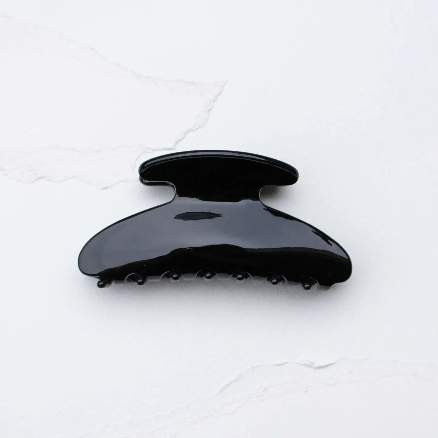 Midnight Gloss Cellulose Acetate Hair Claw Clip