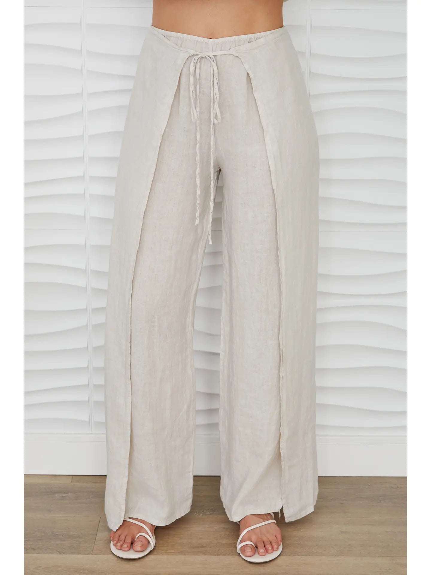 Lucia Linen Side Panel Pants