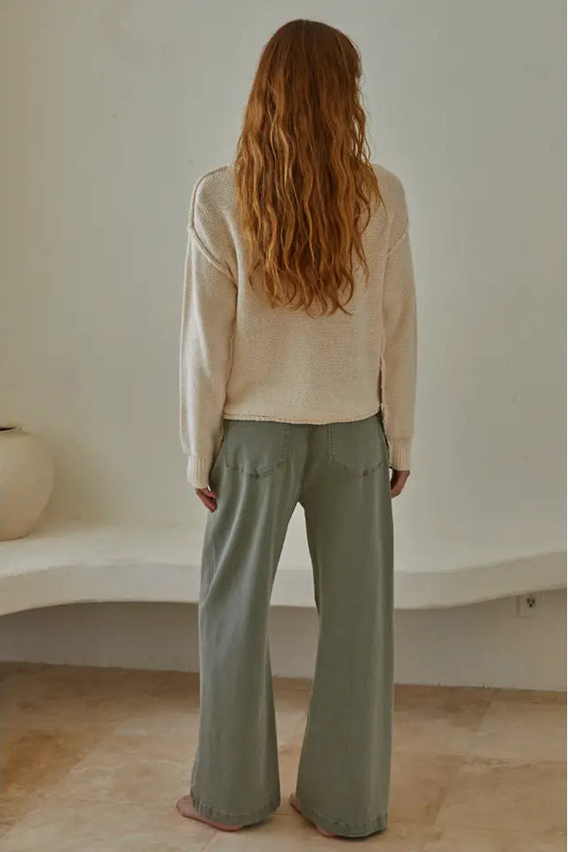 Hailee Cotton Crew Neck Sweater