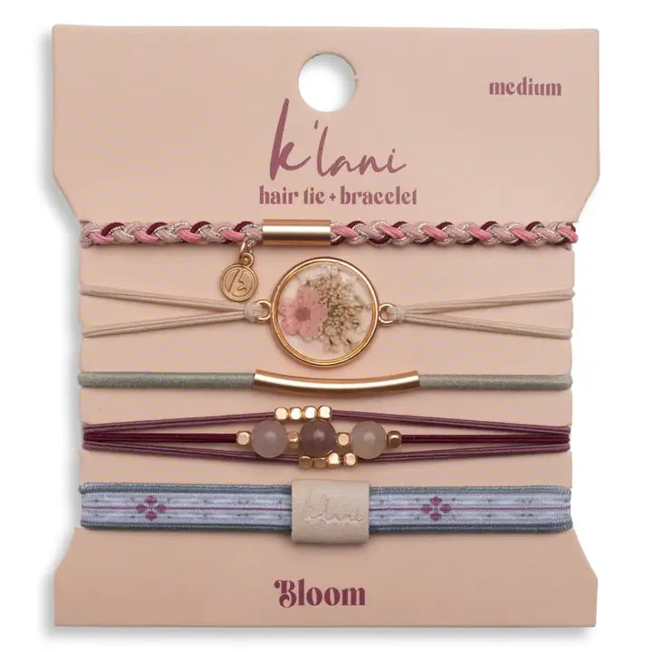 K'Lani Hair Tie Bracelets- Set of 5