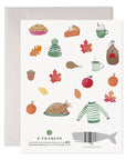 E.Frances Crisp & Cozy Thanksgiving Greeting Card