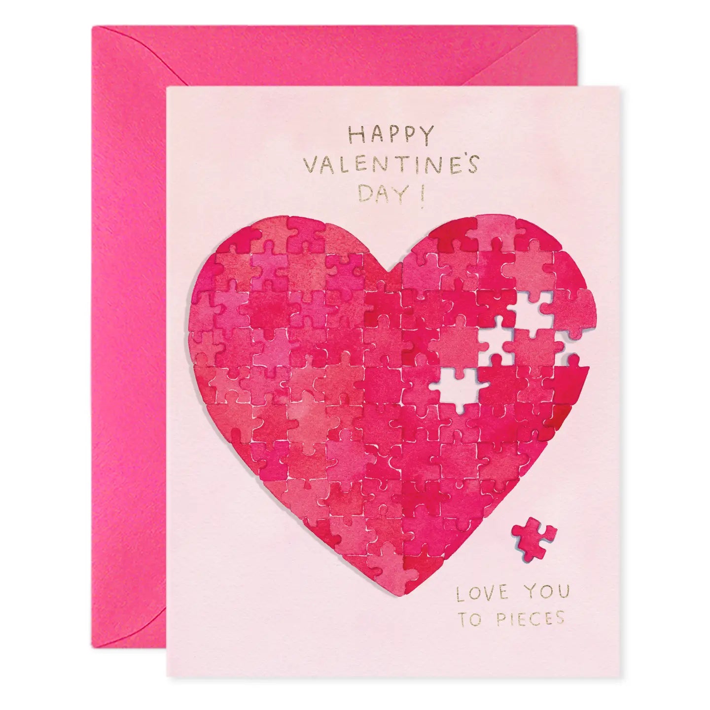 E.Frances Heart Puzzle Greeting Card