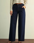 Dark Rinse Denim Trouser