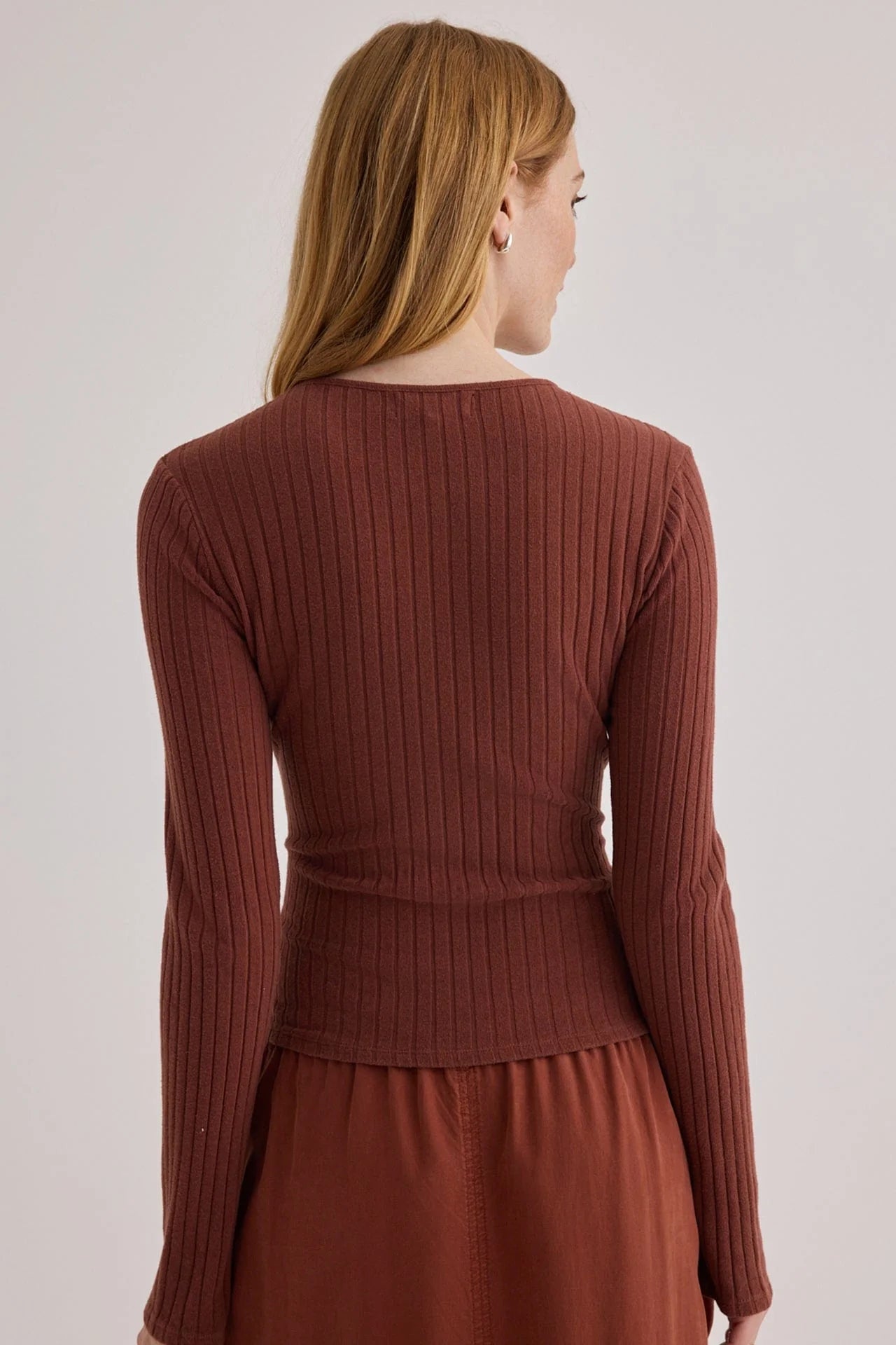 Bella Dahl Autumn Amber Long Sleeve Cardigan