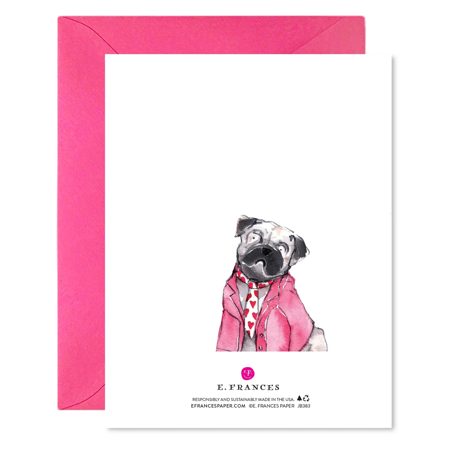 E.Frances Valentine Doggies Greeting Card