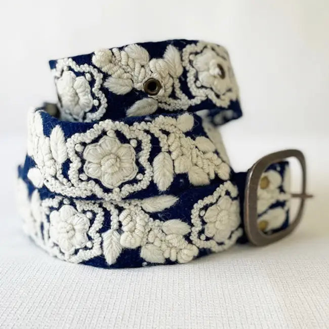 Jenny Krauss Two-Tone Embroidered Belt